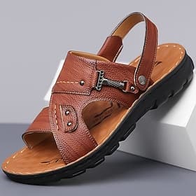 Stilvolle Herrensandalen mit Schnallenverschluss und strapazierfähiger Sohle, geeignet für Sommerveranstaltungen und den täglichen Gebrauch