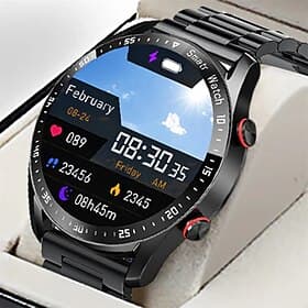 HW20 Montre intelligente 1.3 pouce Smartwatch Montre Connectée Bluetooth Rappel d'appel Moniteur d'Activité Calendrier Compatible avec Android iOS Unisexe Long