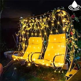 Lumières nocturnes en LED en filet 1,5x1,5M 3x2M 220V mariage guirlande lumineuse extérieure étanche décor de fête avec prise tailleur