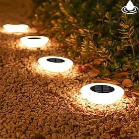 4 stücke solar boden licht solar rasen lichter wasserdicht im freien garten lampe led boden lichter für garten hof einfahrt terrasse rasen dekoration