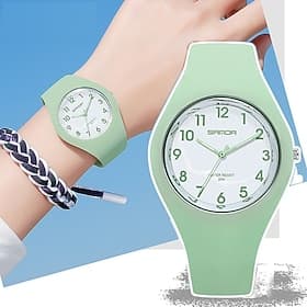 SANDA Mother's Day Gift for Womens Watches Casual Fashion Quartz Watch Waterproof Drop Resistant HD Digital Scale Display Mother's Day Gift for Women Clock 60