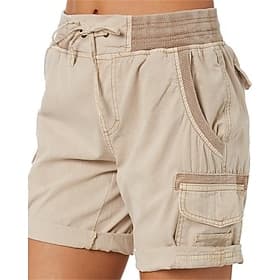Femmes Shorts de course Shorts de randonnée Été Extérieur Coupe régulière Séchage Rapide Shorts Cordon de serrage Taille Élastique Kaki foncé Noir Chasse Escal