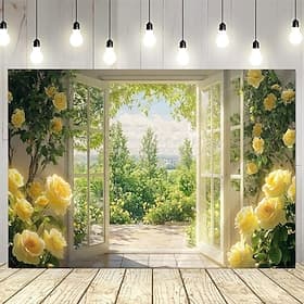 Beautiful natural scenery outside the window Hanging Tapestry Wall Art Large Tapestry Mural Decor Photograph Backdrop Blanket Curtain Home Bedroom Living Room
