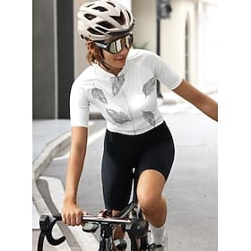 Femmes Maillot de cyclisme Graphique Motif Fourrure d'Animaux Manche Courte Cyclisme Maillot Top avec 3 poches arrière Écran solaire Résistant aux UV Séchage R