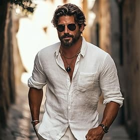 Men's Shirt Linen Shirt Summer Shirt Beach Shirt Button Up Shirt Untucked Shirts Plain Casual Daily Black White Light Green Pink Long Sleeve Turndown Summer Sp