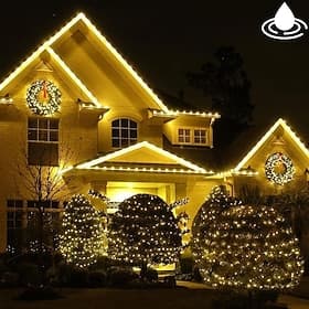 wasserdichte LED-Lichterkette mit Solar-Lichterkette für den Außenbereich, Lichtleiste für Außenpools, Lichtschlauch aus Kupferdraht, Lichterkette für Gartenza