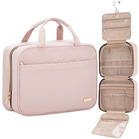 Travel Toiletry Bag for Women Men, Waterproof Makeup Bag with Hanging Hook and Multiple Pockets, Cosmetic Bags for Women, Travel Essentials,