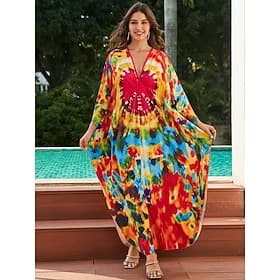 Stolthet Regnbue Kjoler Kaftan Sommerfugl Fritid Voksne Dame Halloween Karneval Pride-parade Pride måned Kle deg opp