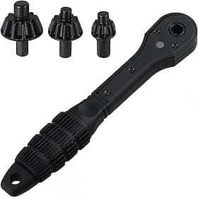 Clé à cliquet 2 en 1 pour mandrin de perceuse, outil de remplacement de clé de mandrin universel pour perceuse, compatible avec la plupart des perceuses électr