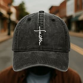 Men's Baseball Cap Sun Hat Black Wine Polyester Faith Letter Travel Beach Vacation Casual Plain Adjustable Fashion