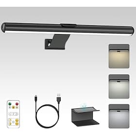 Lampes LED pour tableaux, rechargeables et réglables, idéales pour exposer des œuvres d'art