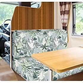 Housses de coussin de dinette pour camping-car, housse de coussin extensible toutes saisons en soie de lait imprimée pour camping-car - housse de siège et de c