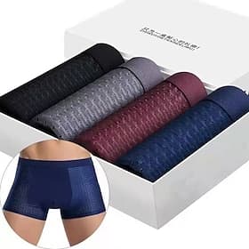 Men's Bamboo Fiber Boxer Shorts for All-day Comfort