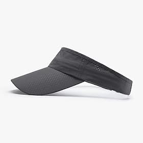 Tennis Sport Visier Parasole Damen Einfarbig Klassisch Mode Verstellbar Elastisch Wärmeableitung für Tennis Baseball Pickleball Sommer Schwarz Weiß Dunkelmarin