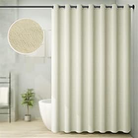 Tenda da doccia in tessuto tende da doccia spesse e pesanti in lino per bagno tenda da bagno decorativa impermeabile tenda da doccia lavabile con orlo pesante