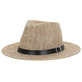 chapeau de soleil en lin pour homme panama à bord plat chapeau de jazz britannique protection solaire chapeau de gentleman
