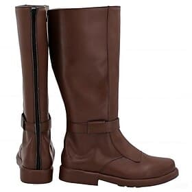 Medieval Renaissance Shoes Boots Knee High Boots Pirate Viking Crusader Fancy Dress Men's Unisex Celtic Pirate Halloween Masquerade Party Evening LARP Ren Fai