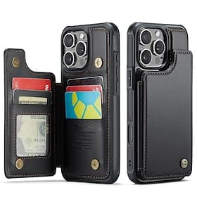 Handy Hülle Handyhüllen Für iPhone 17 Pro Max 17 Air 16 15 14 Pro Max Plus 16e 13 12 11 Pro Max Flip-Cover Ständer Stoßfest TPU PU-Leder