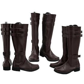 Mittelalterlich Renaissance Schuhe Kniehohe Stiefel Flache Jazzstiefel Pirat Wikinger Kreuzritter Kostüm Herren Keltisch Seeräuber Halloween Maskerade Hallowee