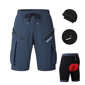WOSAWE Homme Femmes Couleur Unie Shorts de route Cuissard à bretelles de cyclisme Pantalons de cyclisme Vélo Shorts Shorts rembourrés / Chamois Coupe décontrac