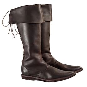 Gótico Medieval Renacimiento Zapatos Botas Botas hasta la rodilla Pirata Vikingo Cruzado Disfraz Hombre Celta Pirata Víspera de Todos los Santos Mascarada Fies