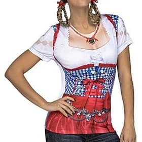 T-Shirt Bayerisch München Deutsch alpin T-Shirt Ärmel Grafik für Damen Erwachsene 3D-Druck für Karneval Oktoberfestbier Party Alltagstauglich