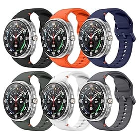 3 Pack Uhrenarmband für Samsung Galaxy Uhr 8 40/44mm Watch 8 Classic 46 mm Silikon Ersatz Gurt Niedlich Verstellbar Damen Herren Sportarmband Moderne Schnalle
