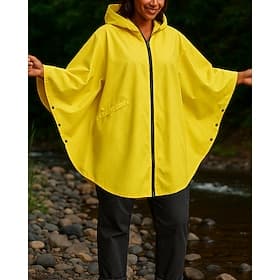 Unisex waterproof jacket Rain Coat Outdoor Waterproof Hiking Outfits Hiking Clothes Spring Autumn / Fall Top Camping / Hiking / Caving Running Solid Color Yell