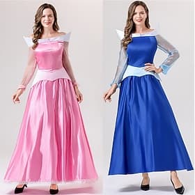 Conte de Fées La princesse enchantée Princesse Cendrillon Robe Costume de cosplay Robe de Bal Personnages de contes de fées Cosplay for Femmes Adulte Halloween