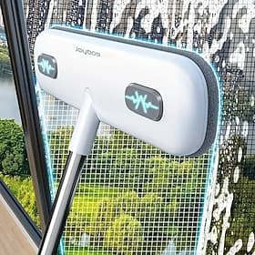 Magic Window Cleaning Brush with Extendable Handle – Reusable Pet Hair Remover Screen Cleaner for Home, Doors Windows – Cleaning Tool, Halloween Christmas G