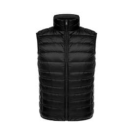 Herren Daunenjacke Steppweste Weste Gilet Urlaub Täglich Date Mode Lässig Winter Tasche Polyester Entendaunen Warm Bequem Einfarbig Reisverschluss Stehkragen N