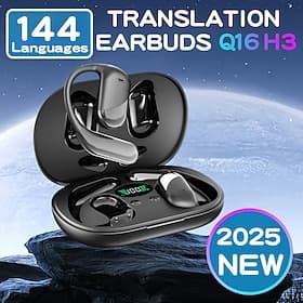 Language Translation Earbuds Two-way Real-time Translation With Wireless And App Online Instant Voice Translation Function Suitable For Travel Business And Lea