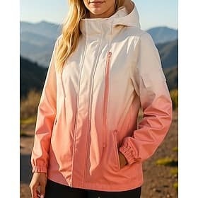 Damen Windjacke Softshelljacke Wanderjacke Außen Wasserdicht Winddicht Wanderoutfits Wanderbekleidung Frühling Herbst Oberteil Camping / Wandern / Höhlenforsch