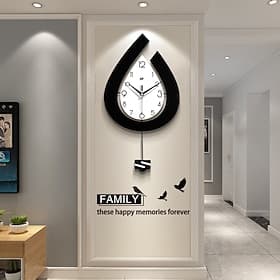 Large Water Drop Wall Clock Living Room Modern Wall Clock Suitable for Home Bedroom Kitchen Office Decoration