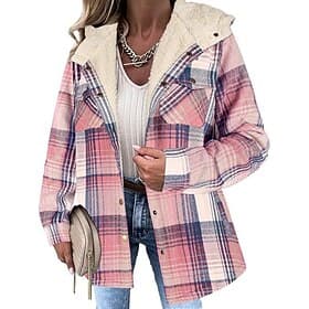 Women's Sherpa Jacket Comfortable Breathable Pocket Buttons Casual Plain Vacation Street Casual Daily Wear Single Breasted Regular Hooded Regular Fit Long Slee
