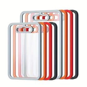 Double-Sided Tempered Glass Cutting Board Portable Kitchen Tool for Chopping, Slicing, and Slicing Fruits Vegetables, Ideal for Camping and Outdoor Use