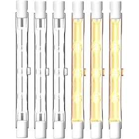R7s 118 mm T3 500 W J118 dimmbare doppelseitige J-Typ-Glühbirnen Sicherheit Landschaftsbeleuchtung 220-240 V/110-120 V 6 Stück