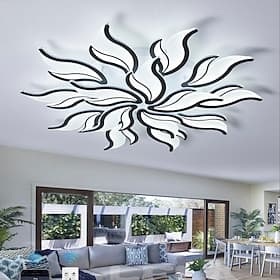3 lumières 5 lumières 60/68/78/90/100 cm Variable Design Cluster Luminaires de Plafond Métal Acrylique Superposé Style Artistique Style Moderne Finitions peint