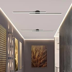 Plafoniera minimalista a striscia lunga, semi-incasso, moderna lampada lineare a filo soffitto per soggiorno, camera da letto, corridoio, cucina, dimmerabile c