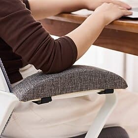Armlehnenpolster für Bürostühle, Armlehnenkissen für Schreibtischstühle, waschbarer Bezug, dickes ergonomisches Ellenbogenkissen, Armpolsterung für Esszimmer