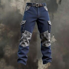 Herren Cargo-Hosen Hose Cordhose Freizeithose Tasche Elastischer Bund Mehrere Taschen Einfach Komfort Weich Volle Länge Outdoor Täglich Ausgehen Urlaub Mode De
