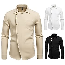 Années Folles Années 1920 Rétro Vintage Blouse / Chemise Gangster Garçons d'Honneur Coupe ajustée Déguisement Homme Mascarade Tenue de soirée Affaires / Cérémo