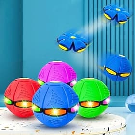 fliegende Untertasse als Hundeballspielzeug, tragbare Zauberscheibe, UFO für Kinder, drinnen und draußen
