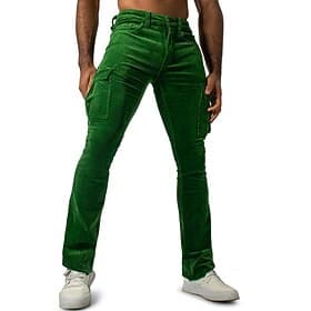 Homme Pantalons Cargo Pantalon cargo Pantalon en velours côtelé Pantalon décontracté Avec Poches Uni Confort Doux Longueur complète Extérieur Quotidien Vêtemen