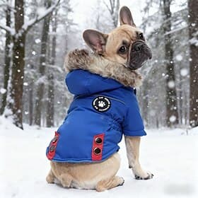Dog Coat with Harness Warm Dog Jacket Waterproof Puppy Winter Coat for Cold Weather Adjustable Fleece Jacket for Small Medium Dogs
