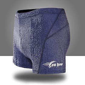 Men's Rash Guard Swim Shorts Compression Swimming Jammer Sports Tights Solid Colored Quick Dry Swimwear Bottoms Surfing Racing Workout Summer