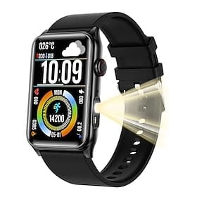 G50 Smart Watch 1.57 inch Smartwatch Fitness Running Watch Bluetooth Pedometer Call Reminder Fitness Tracker Compatible with Smartphone Unisex Long Standby Han
