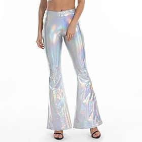 Disco 1980s Pants Disco Fancy Dress Women's Carnival Costume Masquerade Mardi Gras Casual Daily Pride Parade Pride Month Adults' Pants