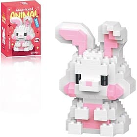 Blocs de construction lapin de Pâques, cadeau lapin de Pâques pour garnir les paniers, jouet, décoration printanière, figurines et ornements, jolies statues de