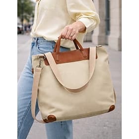 Grand sac cabas en toile de polyester pour femme, avec bandoulière ajustable. Sac bandoulière polyvalent disponible en plusieurs couleurs, idéal au quotidien p